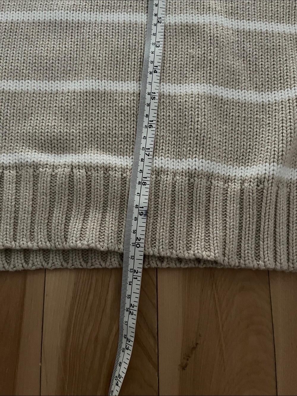 Quince 100% Organic Cotton Striped Crew Sweater - Picture 5 of 6